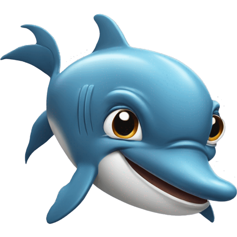 Angry  dolphin emoji