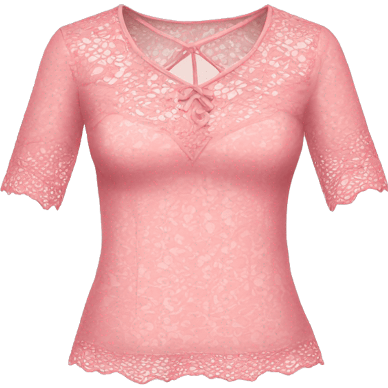 pink lace top emoji