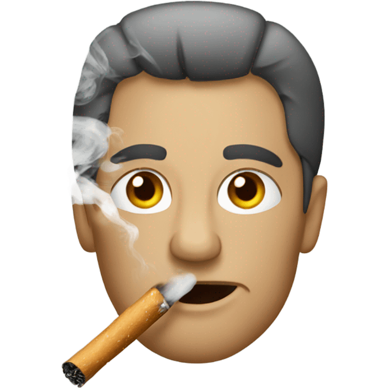 smoking with nails on emoji