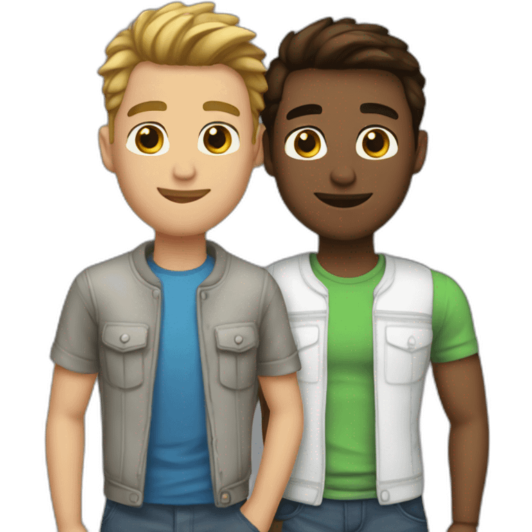 boyfriend love couple gay men emoji