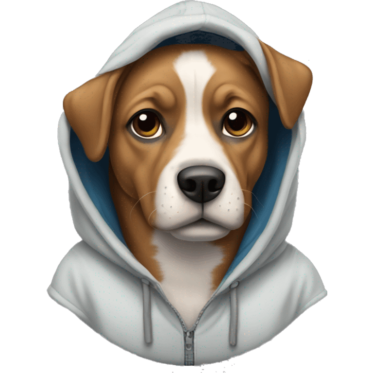 Dog in hoodie emoji