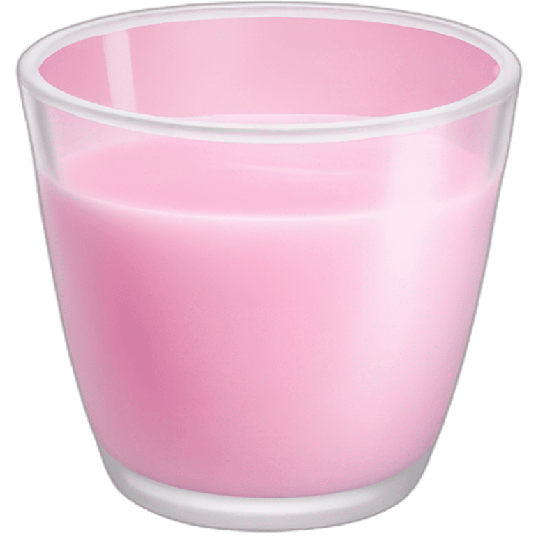 Pink milk glass emoji