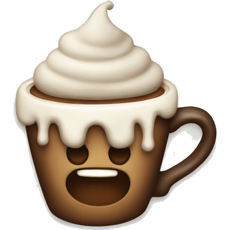 Christmas coffee emoji