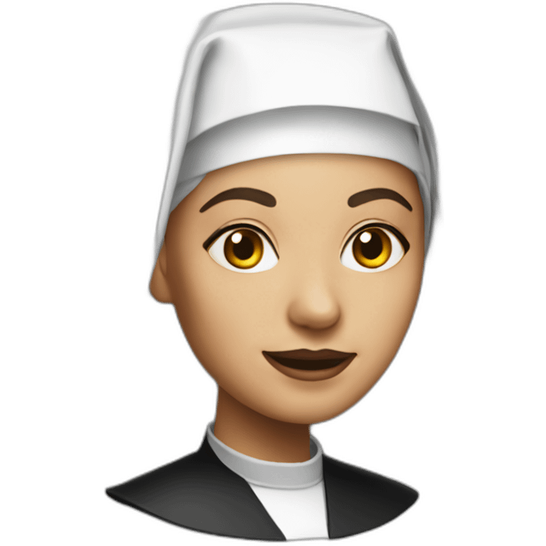 Hyper realistic nun emoji