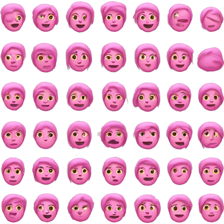 Pink emojis emoji