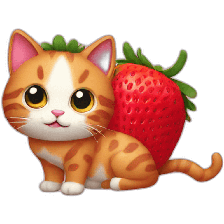 Strawberry Cat emoji