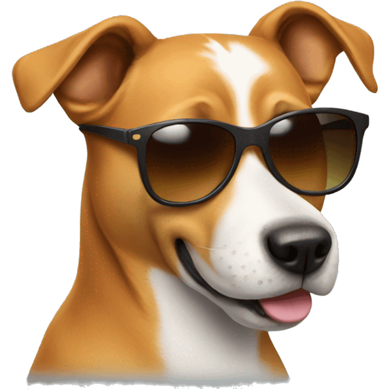 Dog with sunglasses  emoji