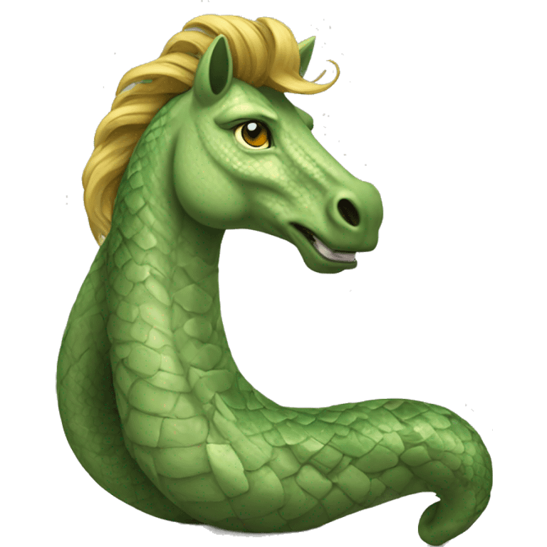 un cheval au corps de serpent  emoji