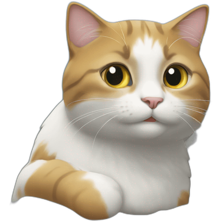 Un chat sur une montagne emoji