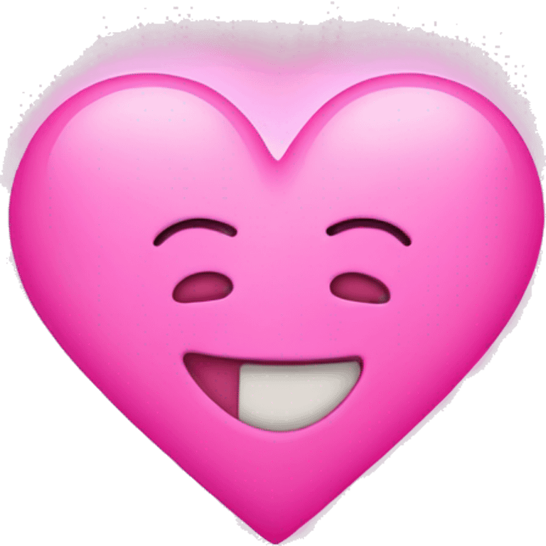 pink heart glowing  emoji