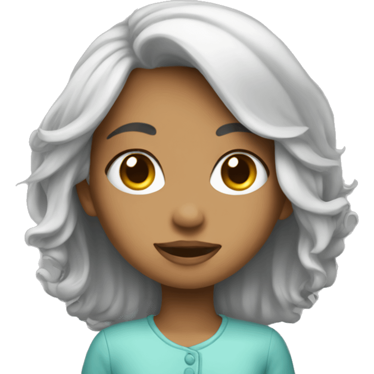 Girl whit tunice emoji