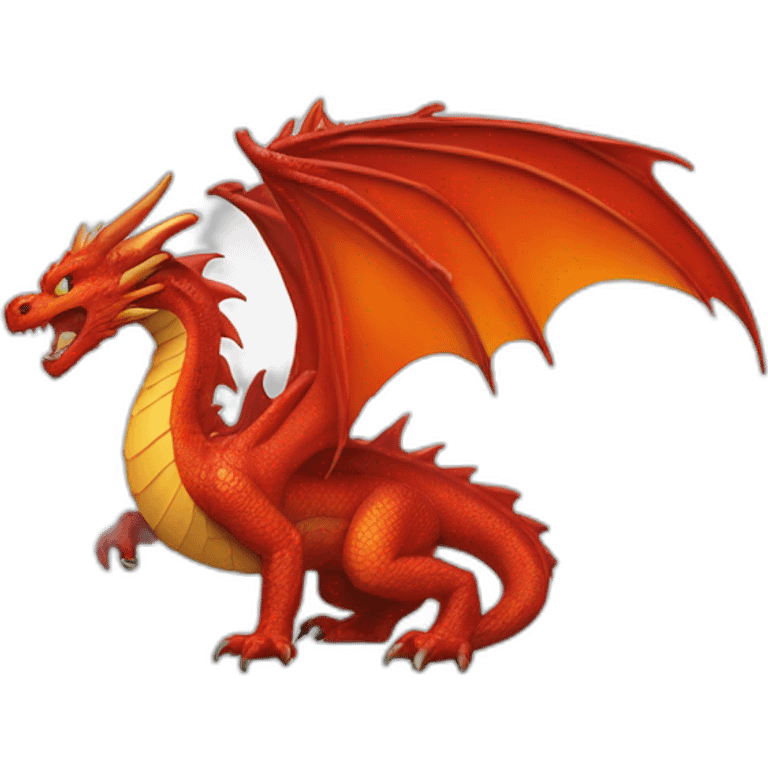 Un dragon qui crache du feu emoji