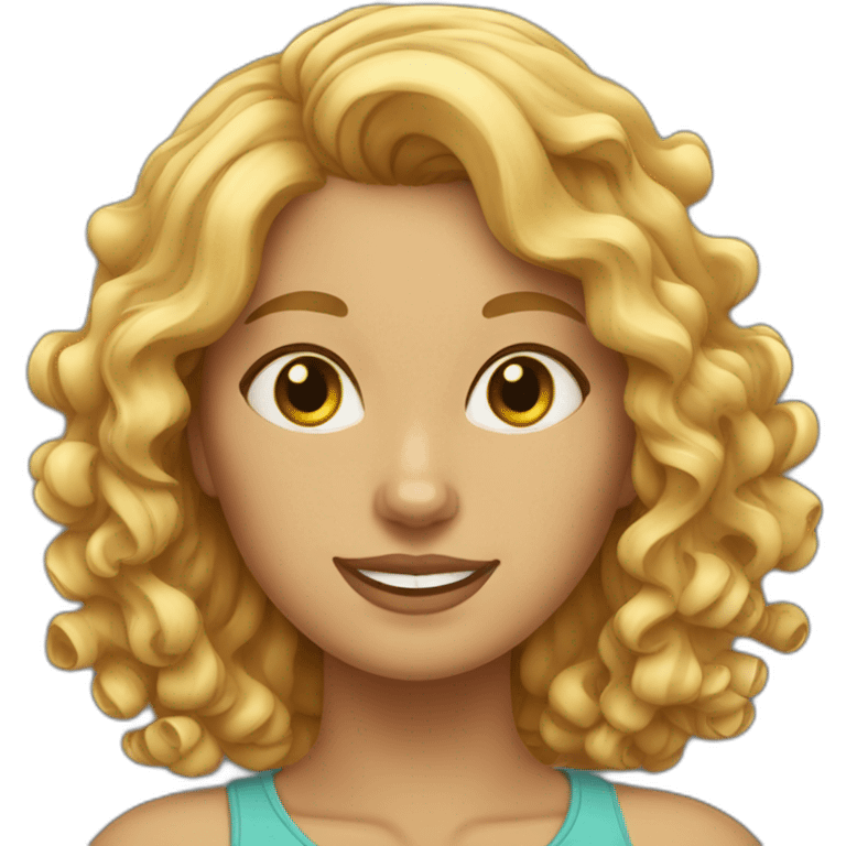 curly-blonde-woman-cat-bengal emoji