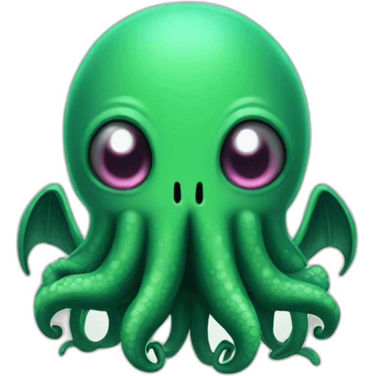 cute cthulhu happy emoji