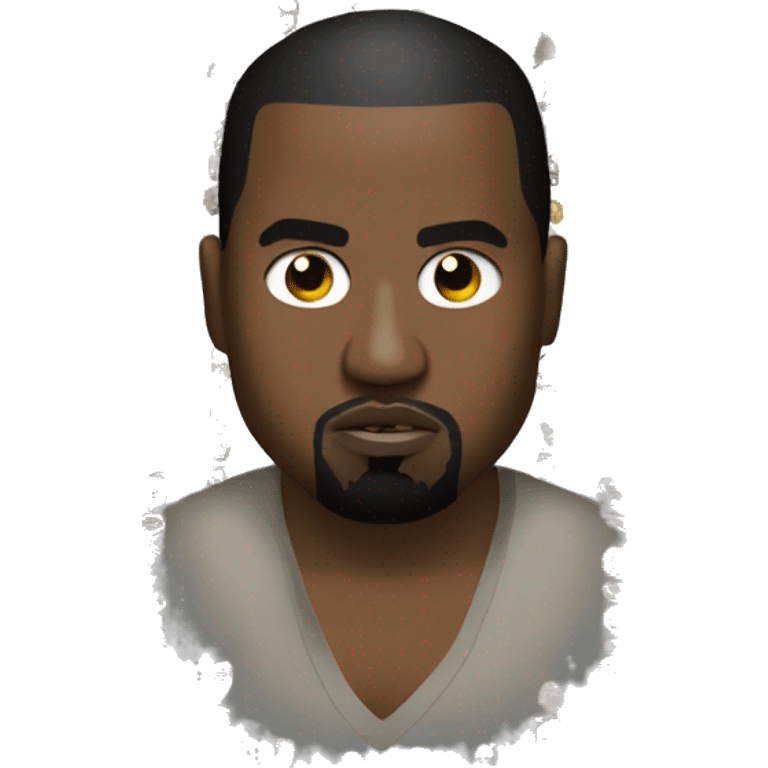 Kanye West rapping emoji