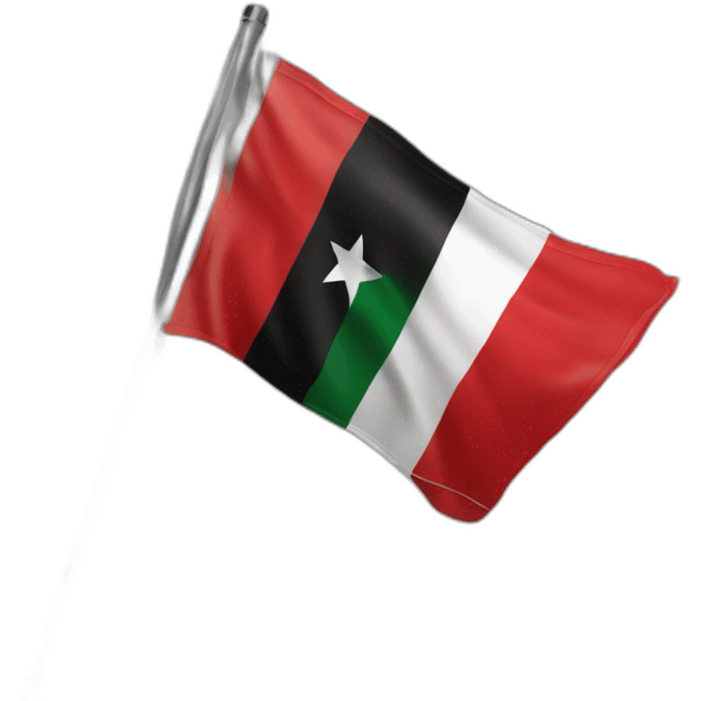 The flag of Yemen is Yemeni  in the Palestinian keffiyeh  emoji