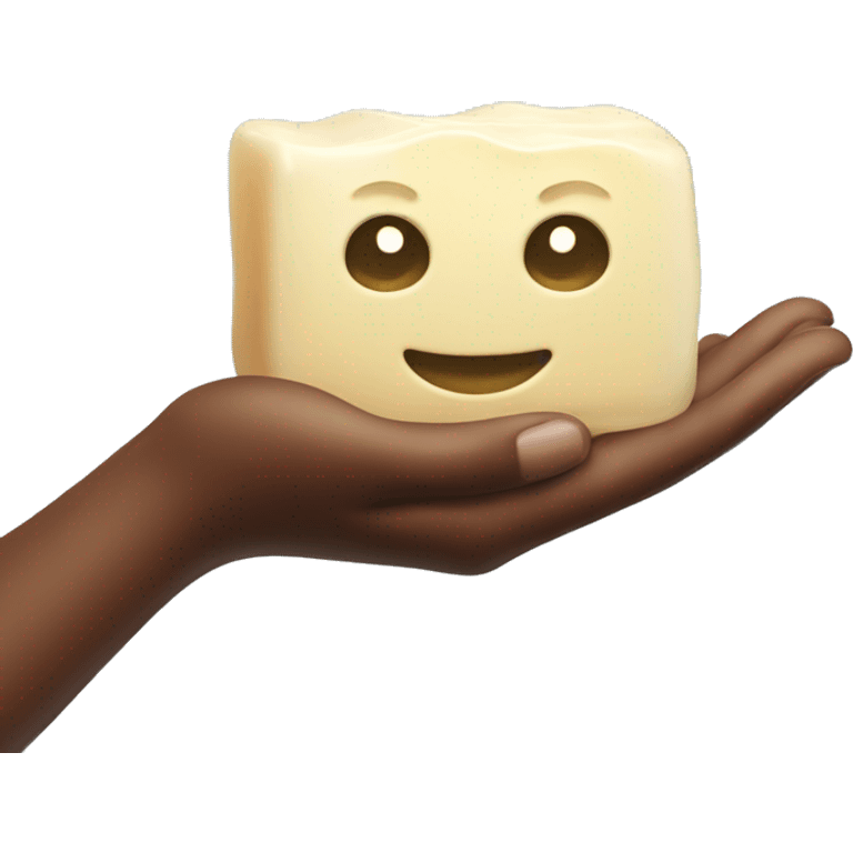 Handing soap to someone  emoji