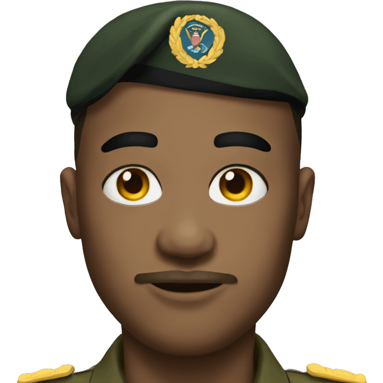 Military man wearing makeup  emoji