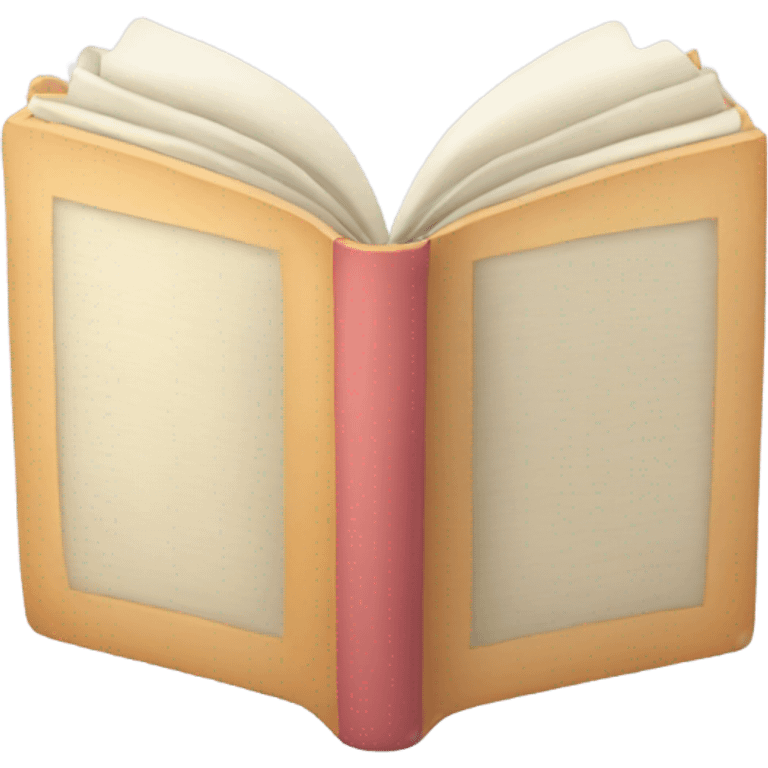 Soft coloured book emoji