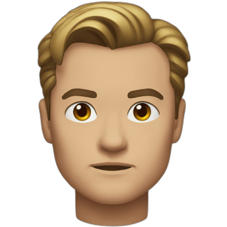 leonardo di caprio serious emoji