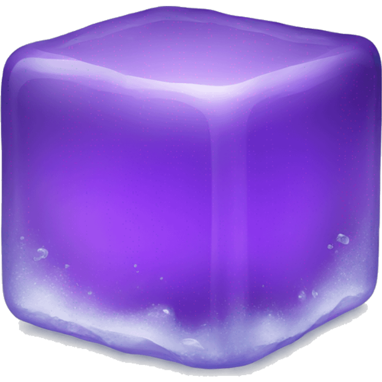 purple ice cube emoji