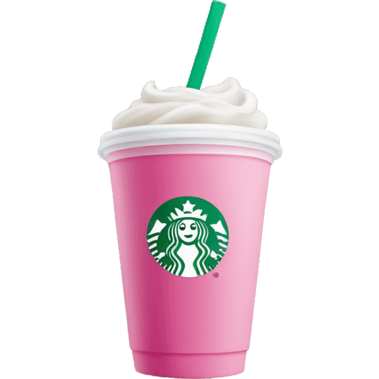 Pink starbucks drink emoji