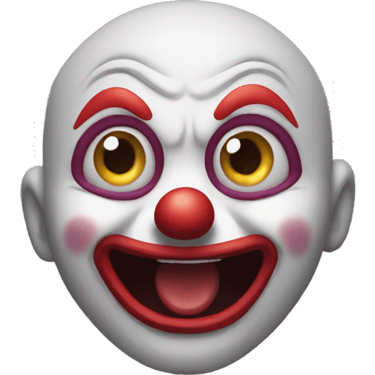 scared clown emoji