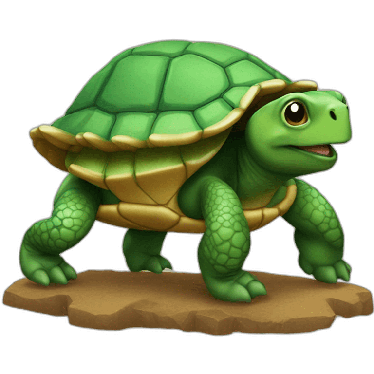 Tortue sur raton laveur emoji