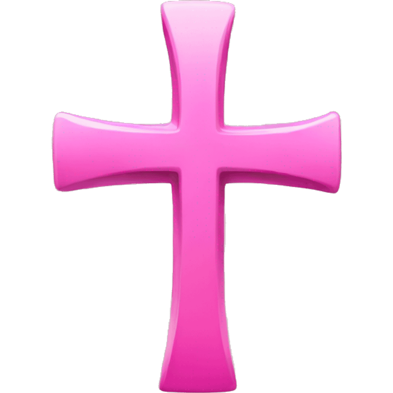 Pink Christian Cross  emoji