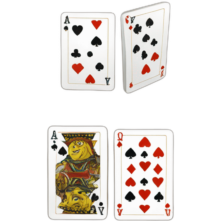 4 playing cards emoji