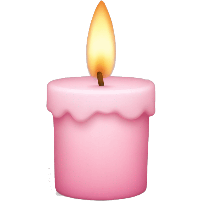 light pink candle emoji