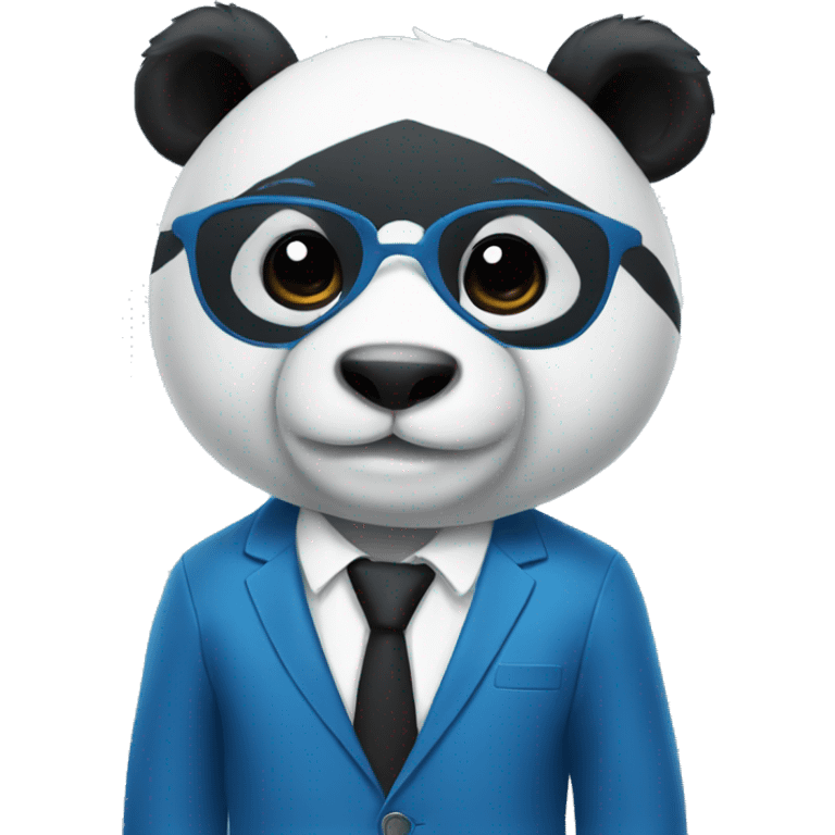 panda in blue suit emoji