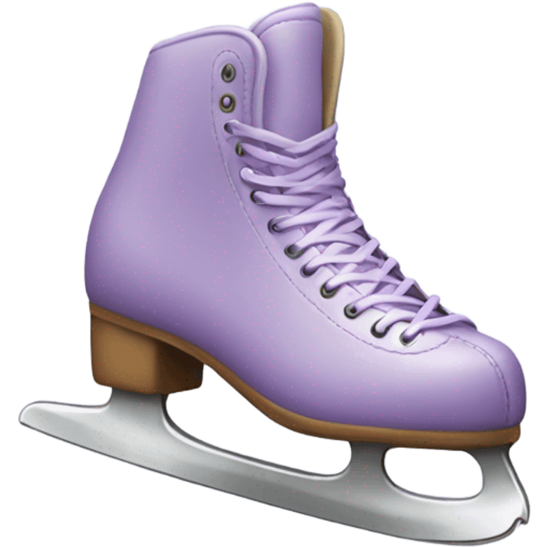 light purple ice skates emoji