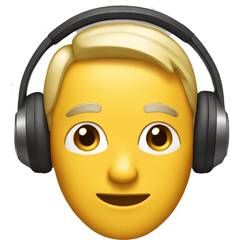 a face wearing headphones emoji