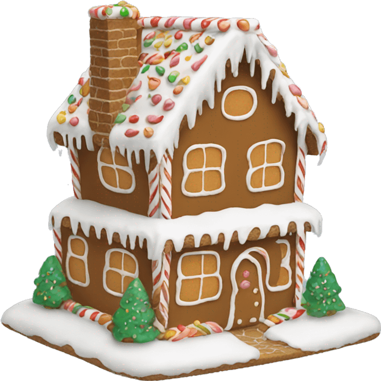 Gingerbread house emoji