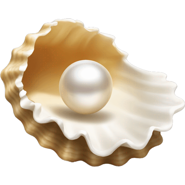 Open shell with pearl  emoji