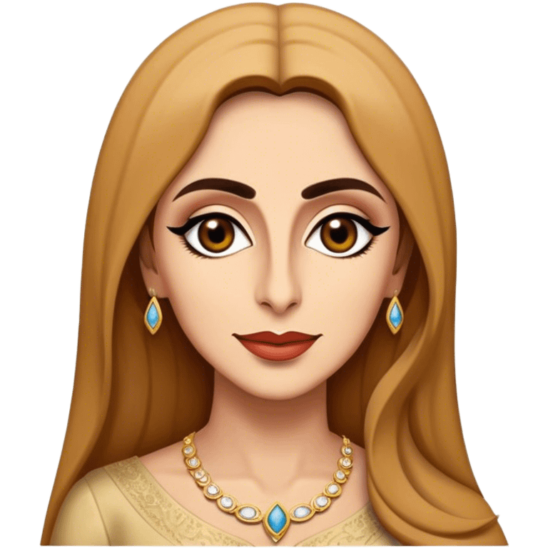 Cinematic Realistic Fairuz Portrait Emoji, depicted as an iconic Lebanese singer with graceful soulful expression and elegant attire, rendered with lifelike textures and warm radiant lighting that captures her timeless musical allure. emoji