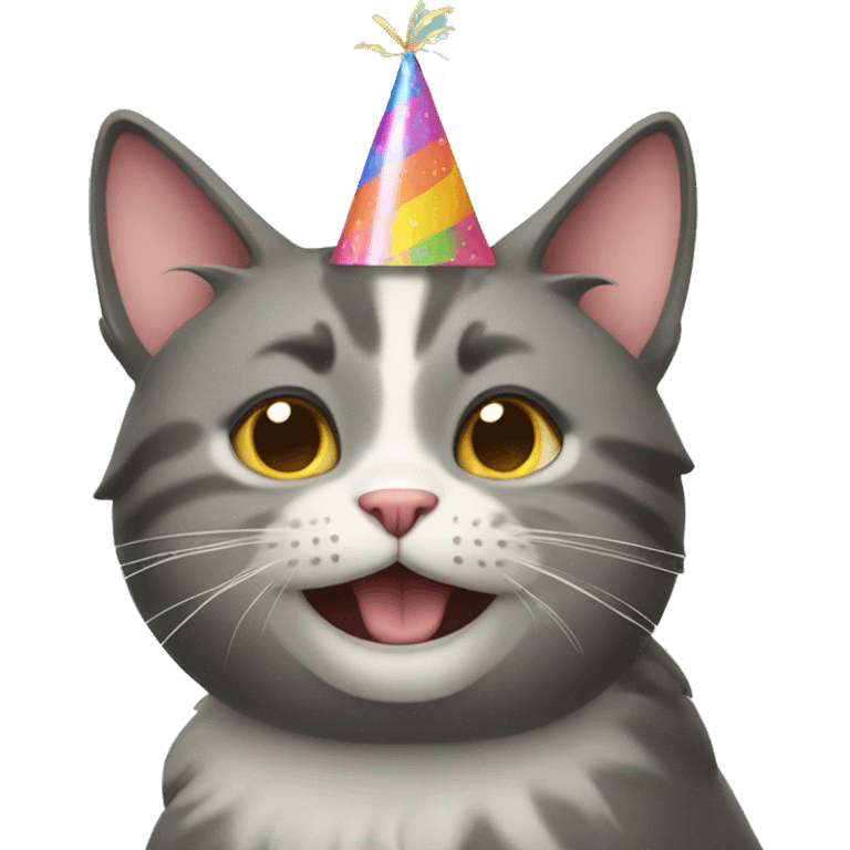 happy birthday cat emoji