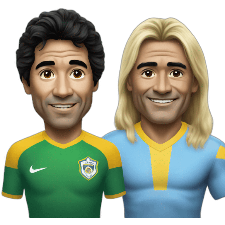 Maradona and Pele emoji