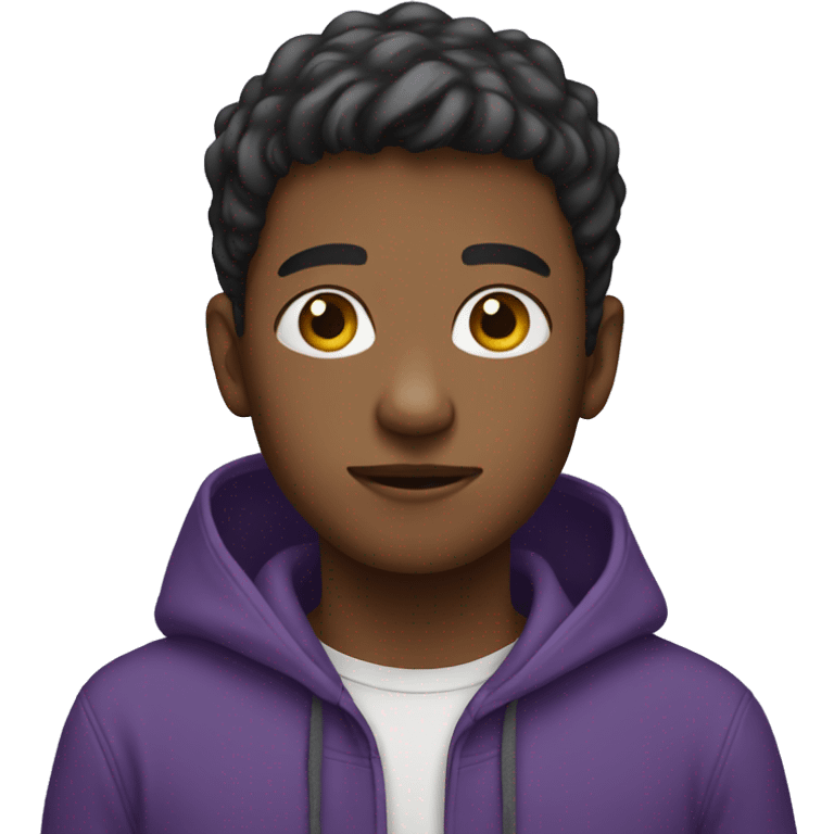 boy in a purple hoodie emoji