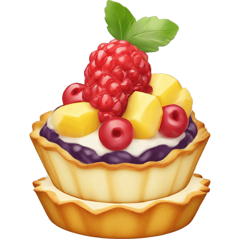 Fruit tart emoji