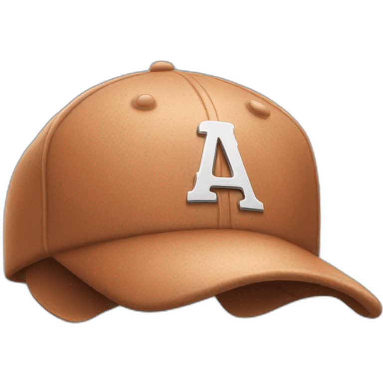 a baseball hat with a picture of a baseball hat on it emoji