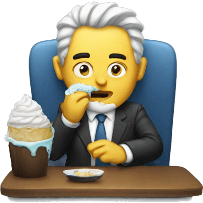 boss eating icecr emoji