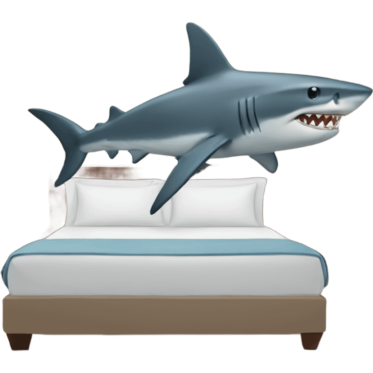 Shark in hotel emoji