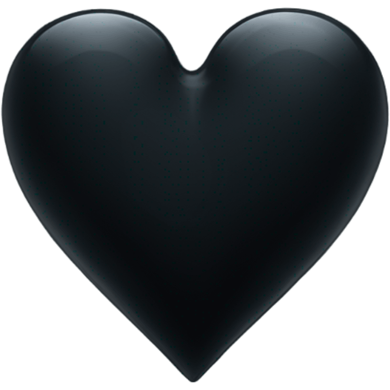 Dark glass heart emoji