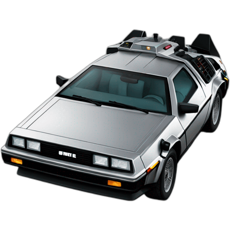 delorean back to the Futur emoji