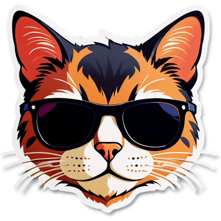 Cat with sunglasses emoji