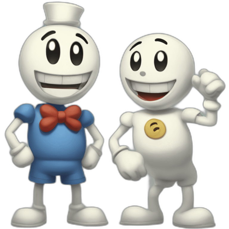 Cuphead and Mugman from The Cuphead Show emoji