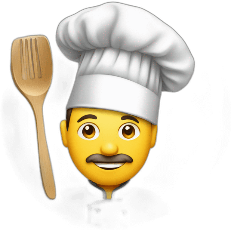 chef cooking house on plate emoji