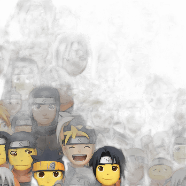 Personagens do Anime Naruto  emoji